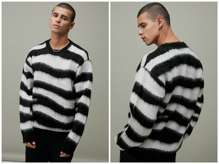 條紋毛衣