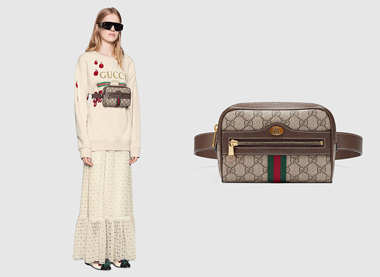 gucci胸包