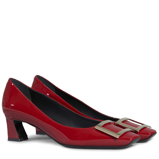Belle Vivier Trompette Pumps in Patent Leather
