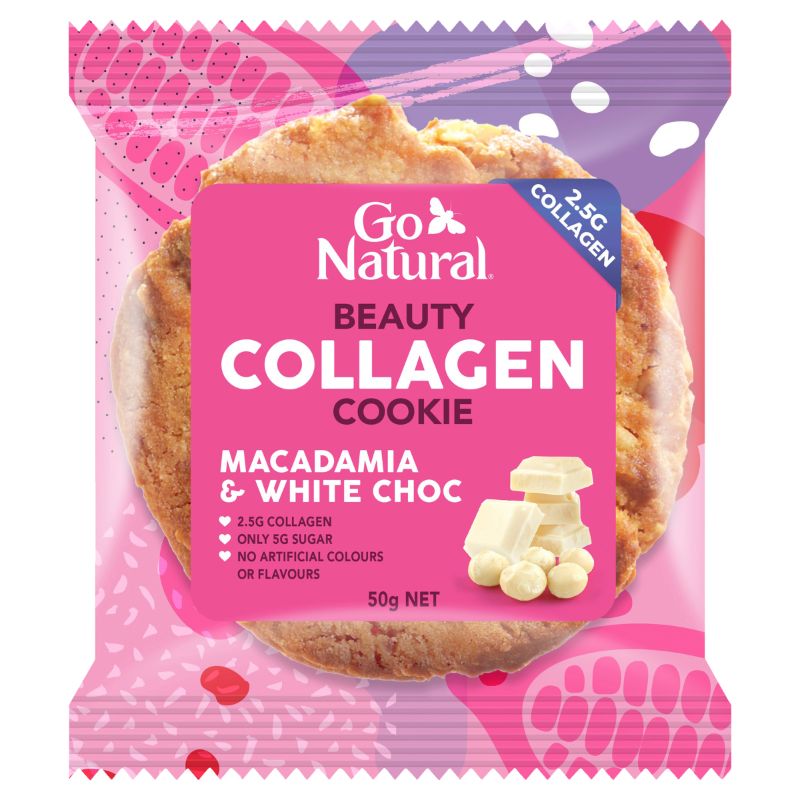 Go Natural 堅(jiān)果和白巧克力膠原蛋白美容餅干 50gX8