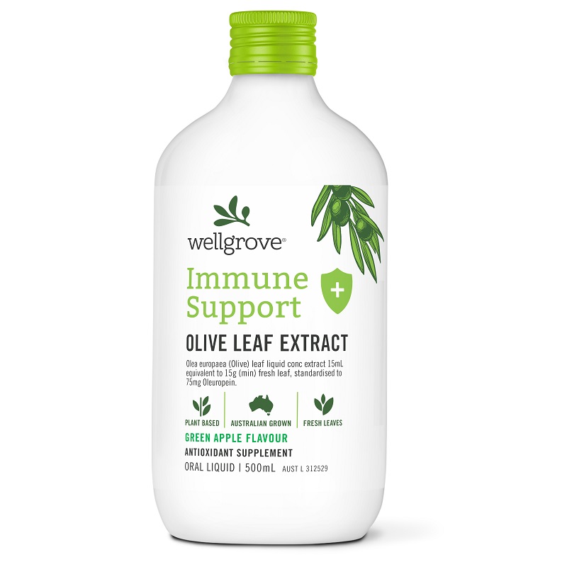 Wellgrove 橄欖葉萃取精華液 青蘋果味（支持免疫系統健康）500ml