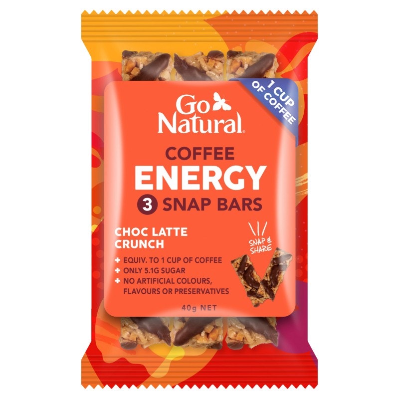 Go Natural 天然咖啡能量棒 40g X 10（巧克力拿鐵味）