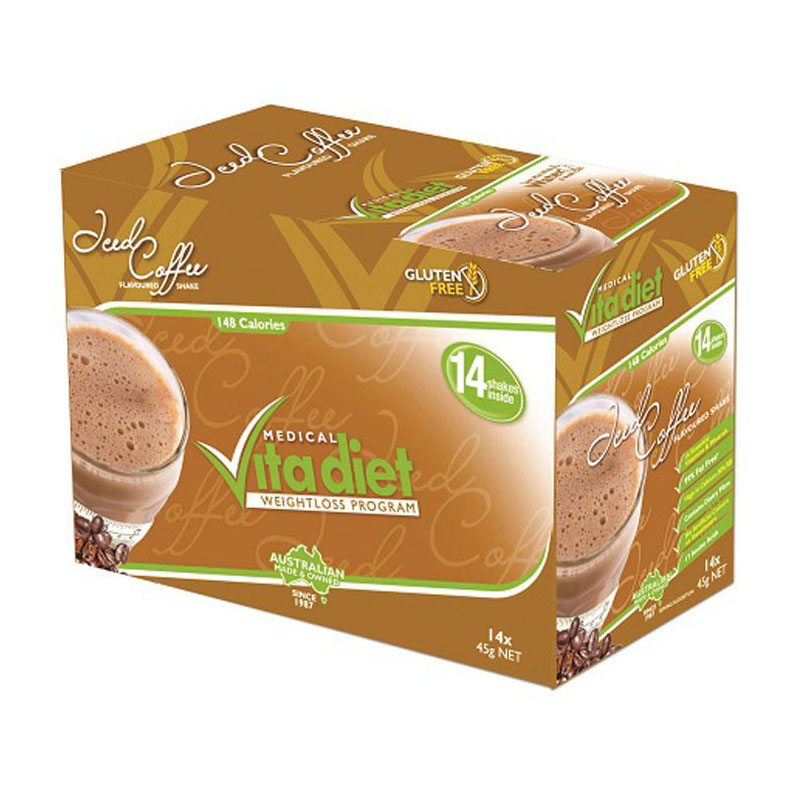 Medical Vita Diet 冰咖啡奶昔沖劑 14包