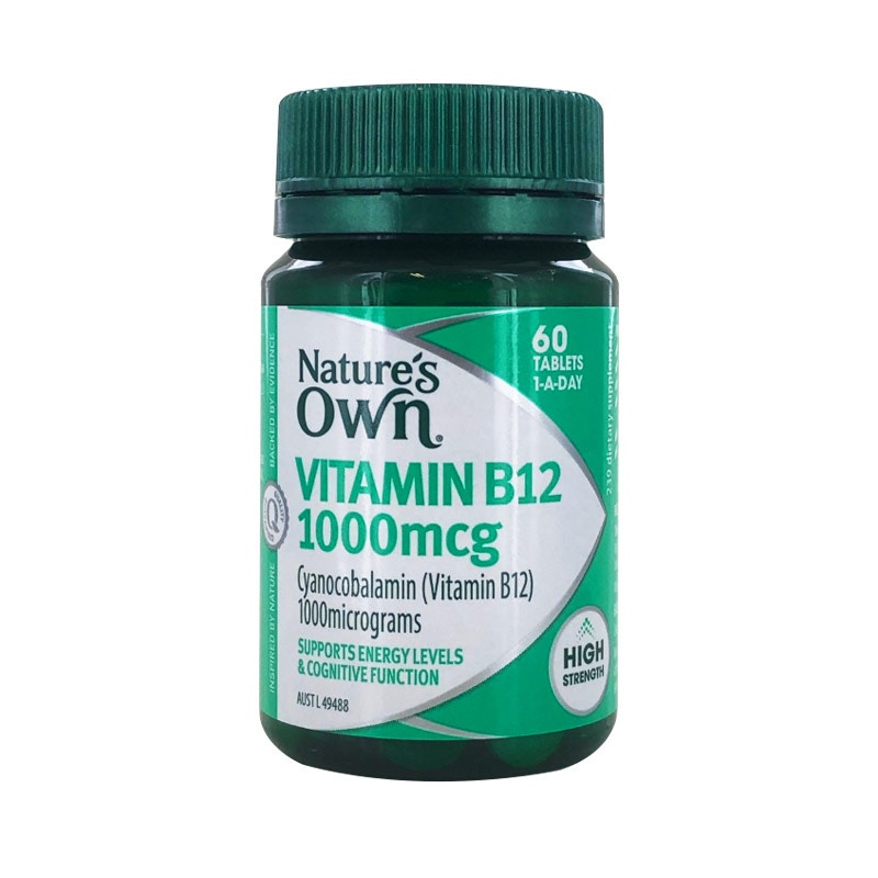 Nature s Own 1000mcg維生素B12營養(yǎng)片 60片