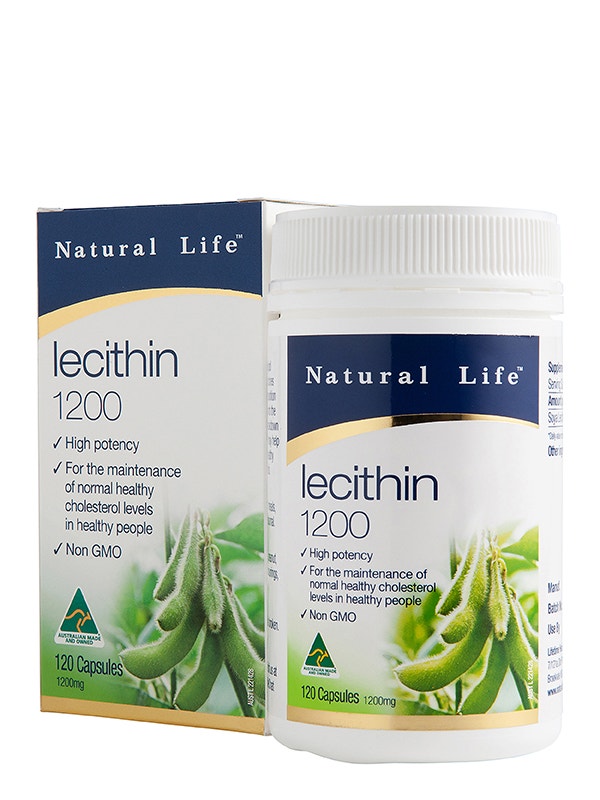 Natural life 1200mg 卵磷脂營(yíng)養(yǎng)膠囊 120粒
