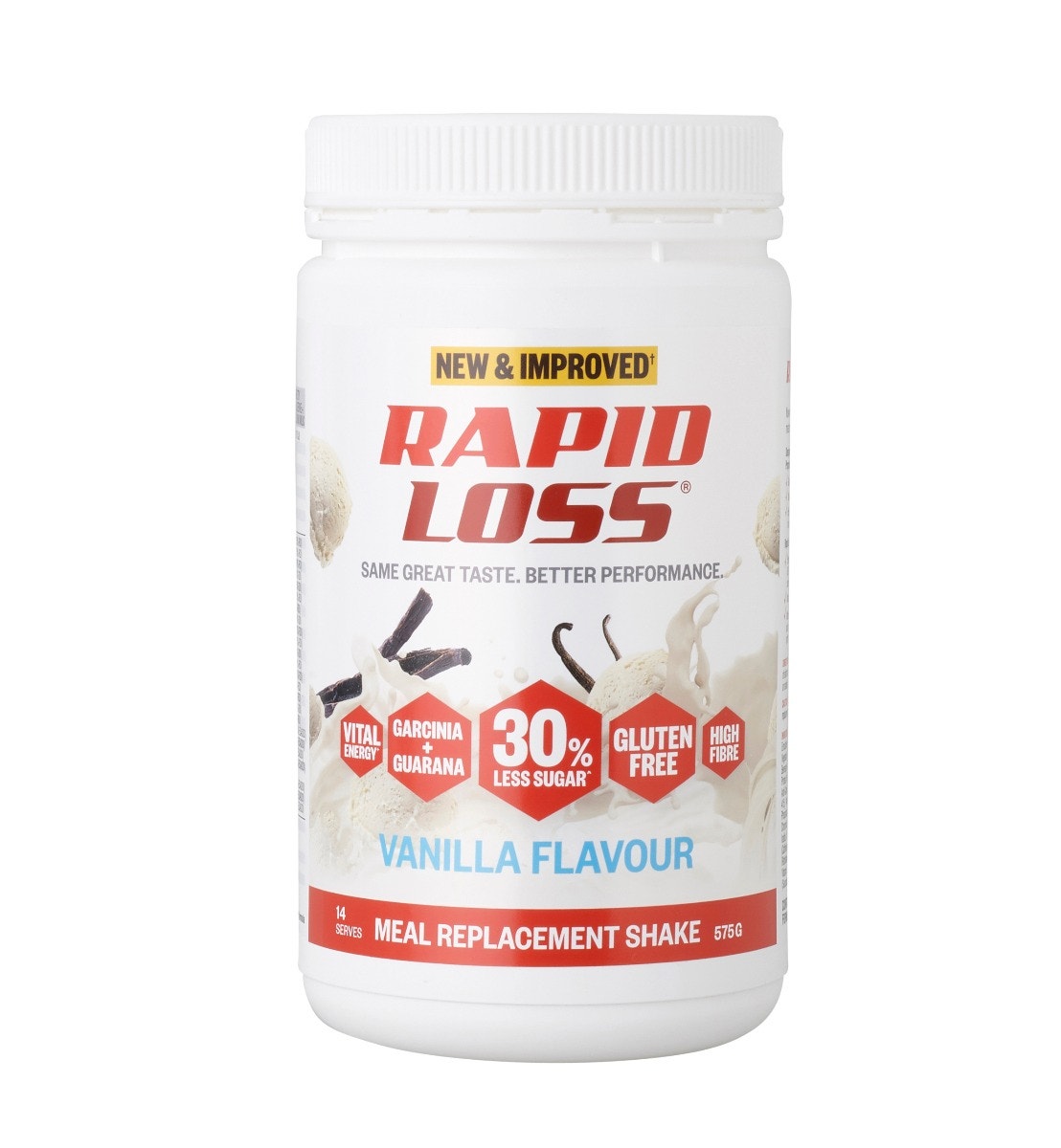 Rapid Loss 纖體瘦身飽腹代餐營養(yǎng)奶昔 575g（香草味）