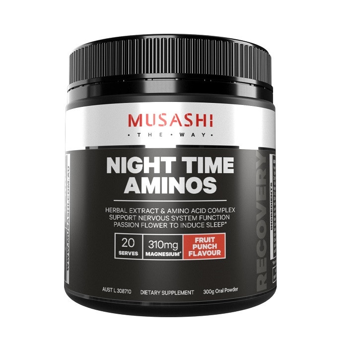 Musashi 夜間肌肉生長(zhǎng)和恢復(fù)氨基酸粉 300g