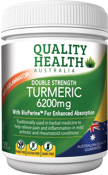 Quality Health 高效6200mg姜黃素精華膠囊 100粒