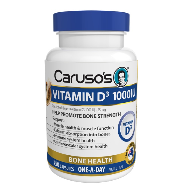 Caruso's卡魯索天然健康超大型全維他命D3 補鈣 1000IU 250片