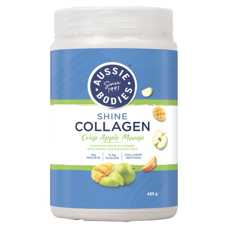 Aussie Bodies 澳斯博迪 亮膚膠原蛋白粉(脆蘋果芒果味) 455g