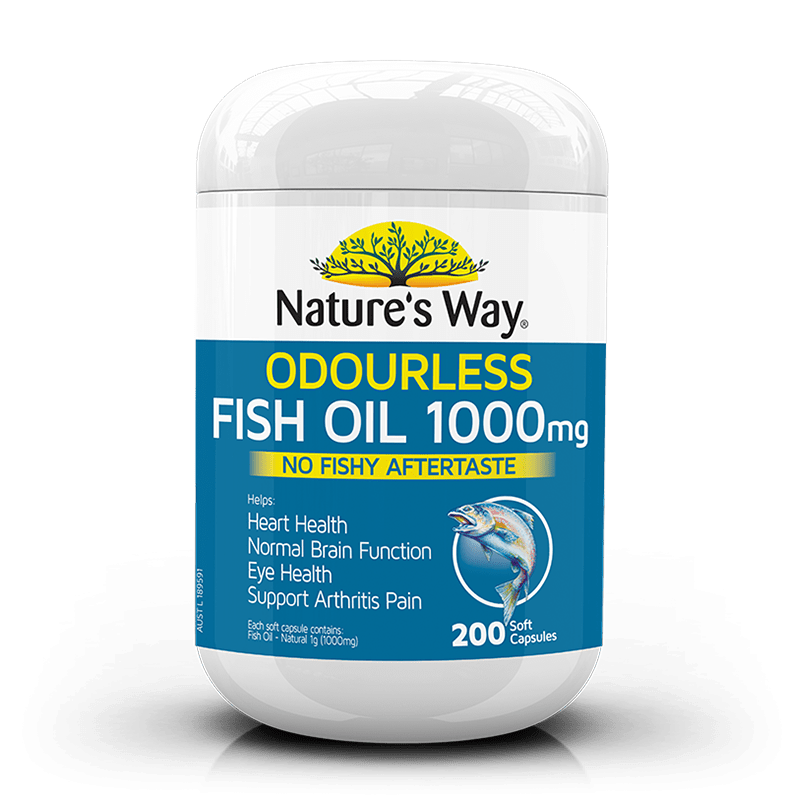 Nature s Way 佳思敏 1000mg無味魚油營養(yǎng)膠囊 200粒