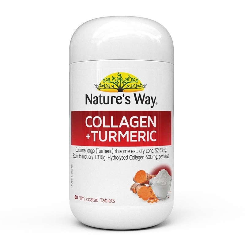 Nature's Way 佳思敏 食物膠原蛋白+姜黃復合營養片 60片