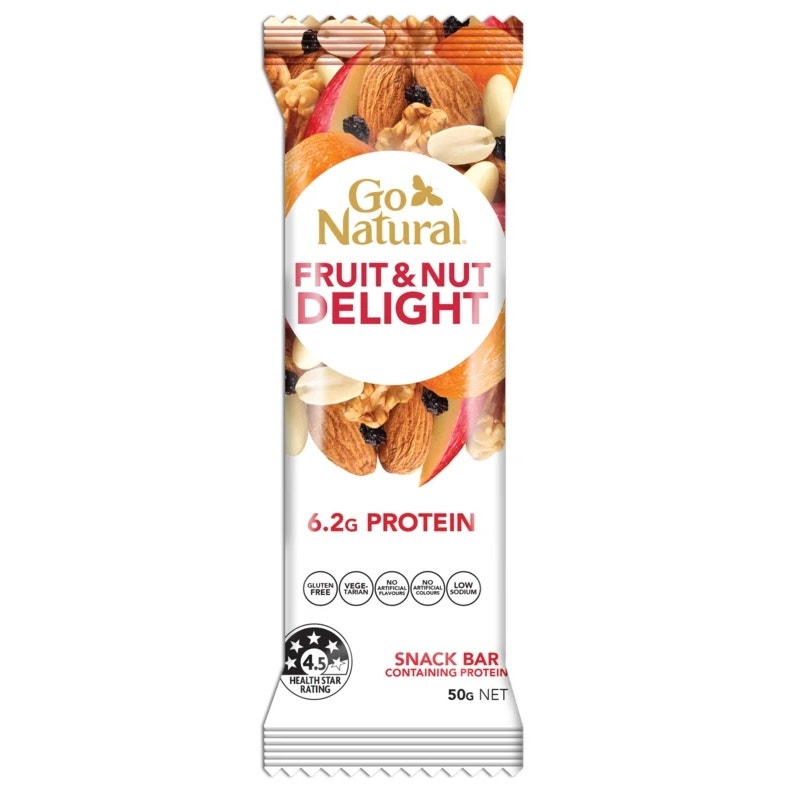 Go Natural 酸奶水果堅(jiān)果能量棒 6.2g蛋白質(zhì) 增加飽腹感 50gx16條