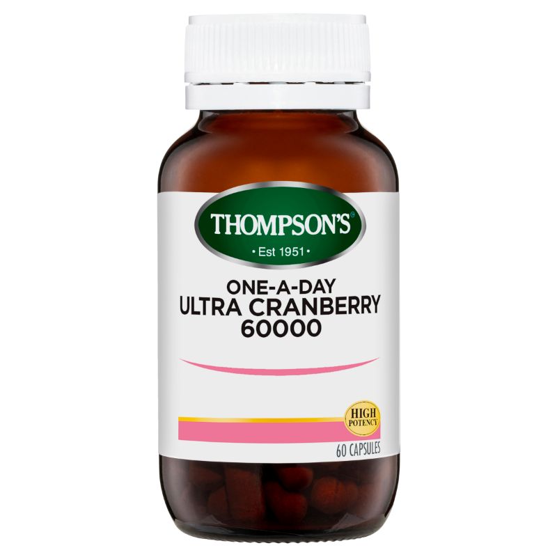 Thompson s 湯普森 60000mg 蔓越莓營養膠囊（支持泌尿系統健康）60粒