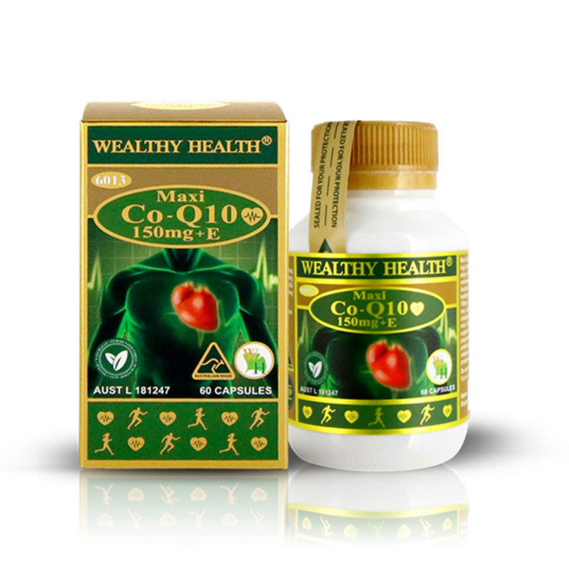 Wealthy Health 富康 高含量150mg輔酶Q10膠囊 60粒 （添加維E和魚油）