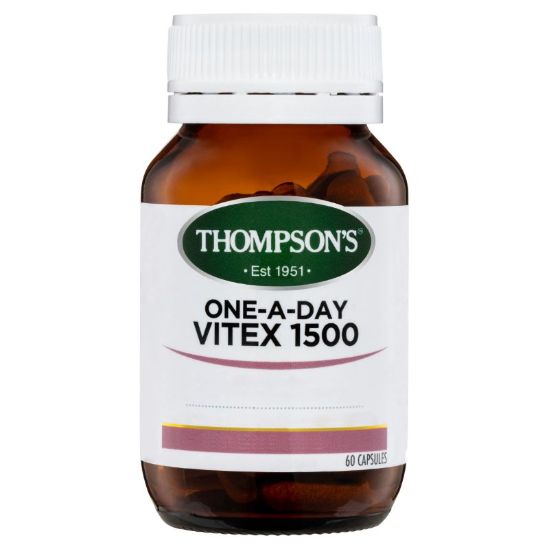 Thompson's 湯普森 1500mg Vitex 圣潔莓膠囊 60粒（平衡荷爾蒙 調經）