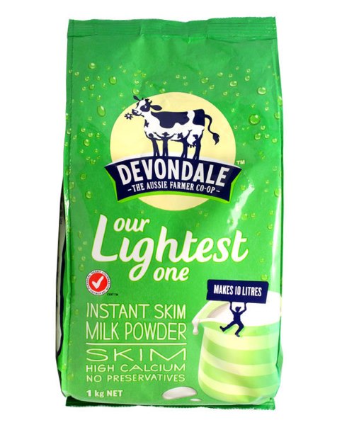 Devondale 德運 脫脂高鈣成人奶粉 1kg（兒童 學生 成人 老年人）