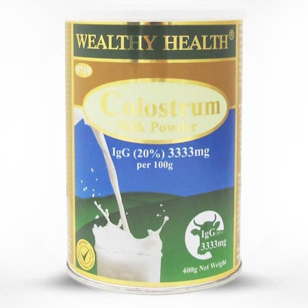 Wealthy Health 3333mg蛋白IgG天然牛初乳奶粉（孕婦 兒童 成人 老人適用） 400g
