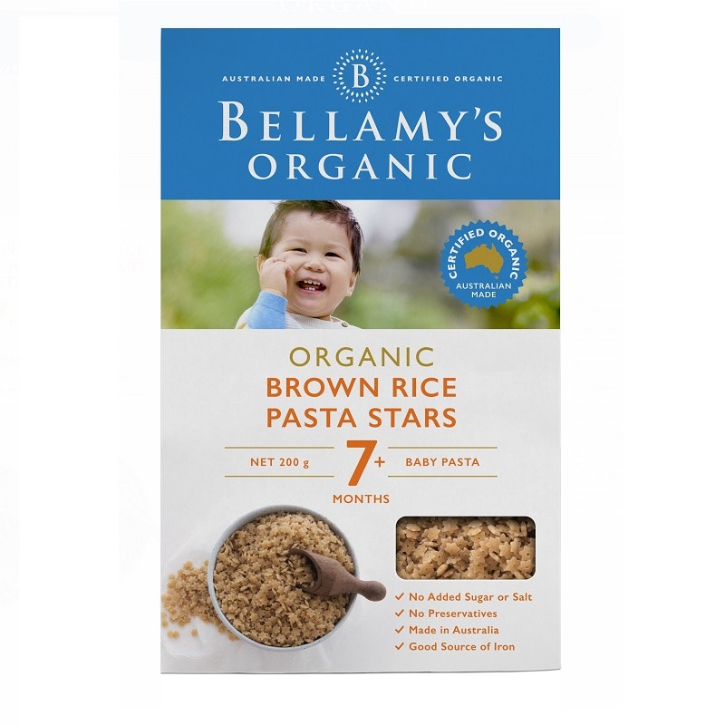 Bellamy's 貝拉米 嬰幼兒輔食有機糙米星星意面 7個月以上 200g