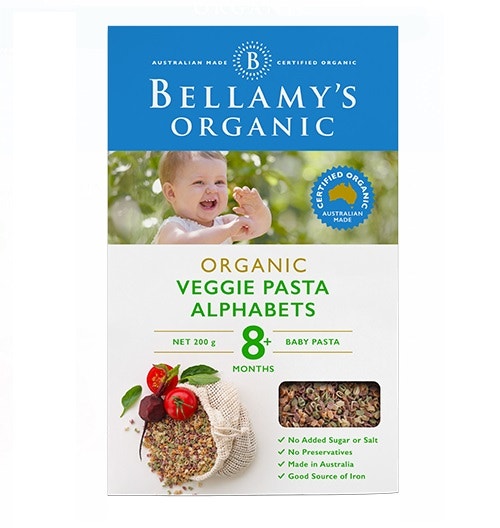Bellamy s 貝拉米 嬰幼兒輔食有機蔬菜字母意面 200g