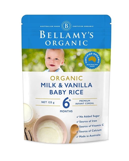 Bellamys 有機(jī)麥片米糊 香草味 125g （6m+）