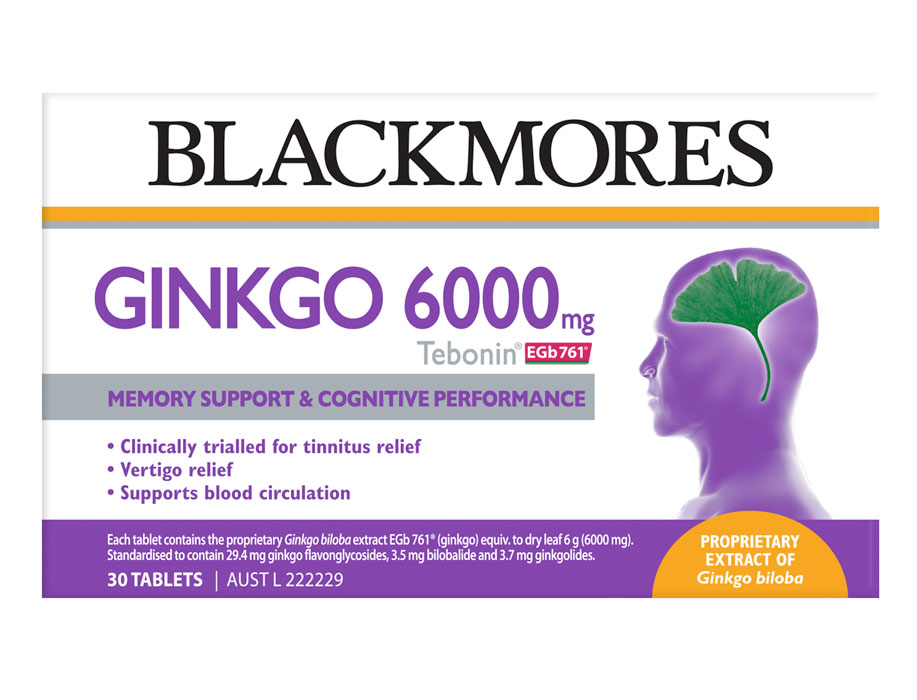 Blackmores 澳佳寶 GINKGO BRAHMI 銀杏增強記憶 30片