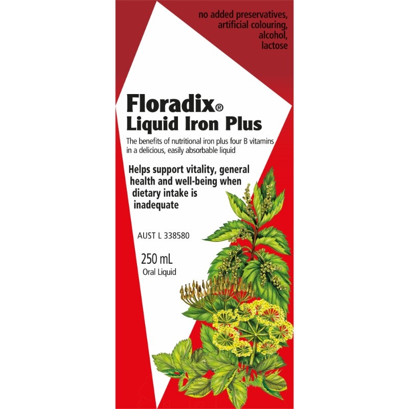 Floradix 草本萃取鐵元素液 250ml（補充鐵 和多種維生素 礦物質）