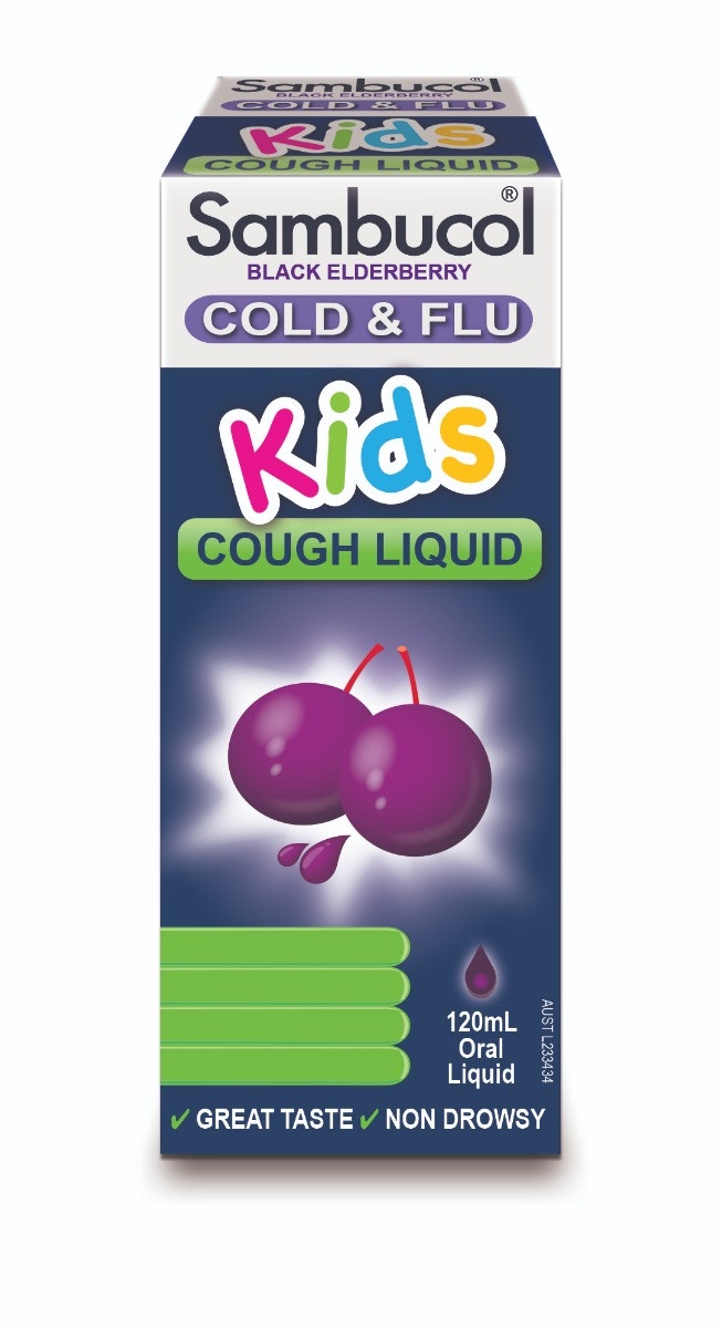 Sambucol 小黑果兒童小綠葉咳嗽糖漿 120ml