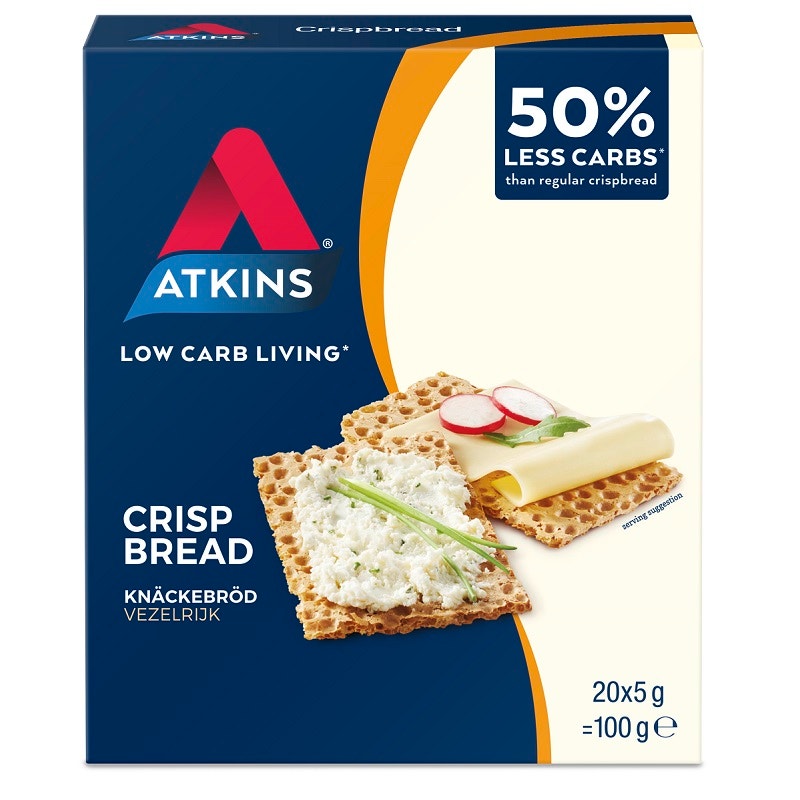 Atkins 低碳水代餐脆餅 5g X 20 低脂零食，每塊僅21卡