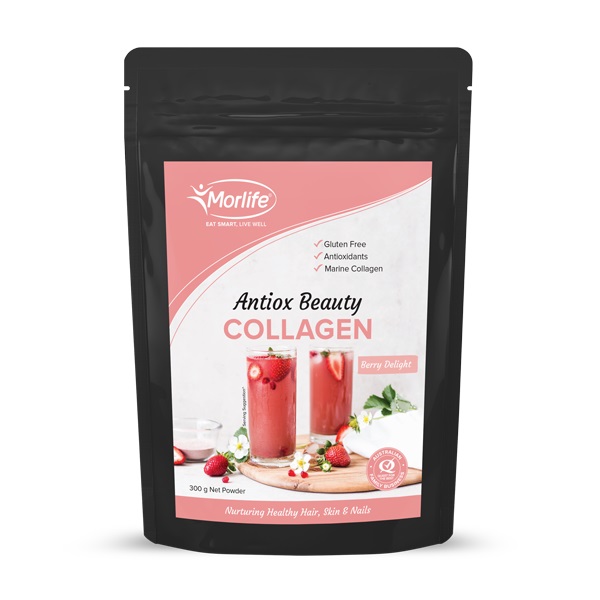 Morlife 膠原蛋白抗氧美容粉（漿果味）300g