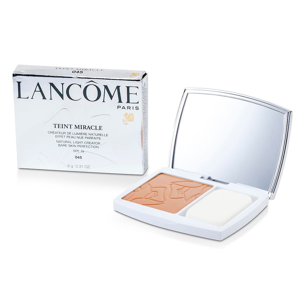 Lancome 蘭蔻奇跡光采粉餅   045 Sable Beige 10g