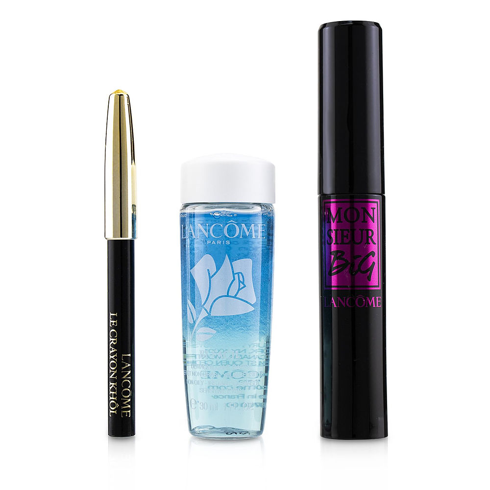 Lancome; gift set; Monsieur Big Mascara Set: 1x Mascara, 1x Bifacil, 1x Mini Le Crayon Khol  --3pcs