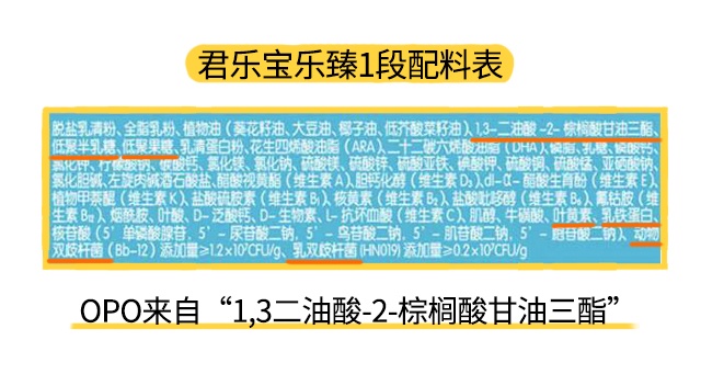 君樂(lè)寶樂(lè)臻1段配料表