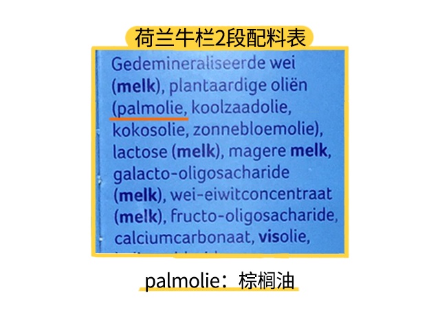 荷蘭牛欄1段配料表