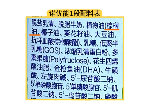 諾優能1段配料表