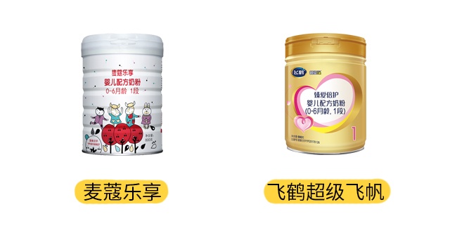 麥蔻樂享和飛鶴超級飛帆產(chǎn)品圖