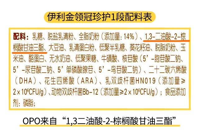 伊利珍護(hù)1段配料表