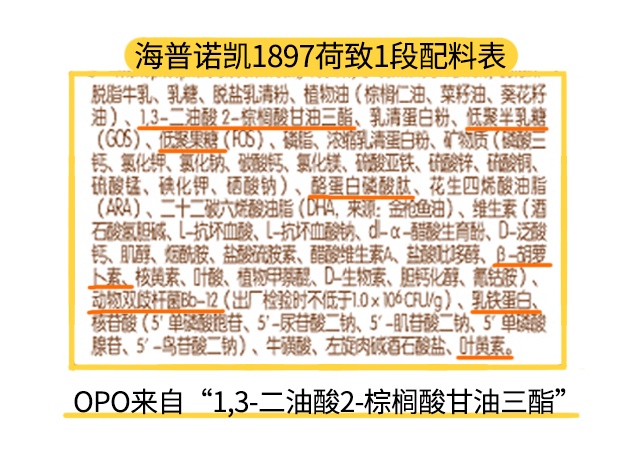 海普諾凱1897荷致1段配料表 海普諾凱1897荷致1段配料表