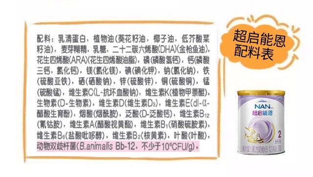 超啟能恩配料表