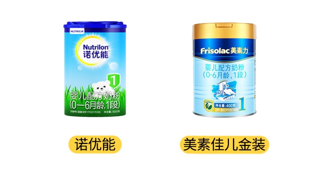 美素金裝和諾優能產品圖