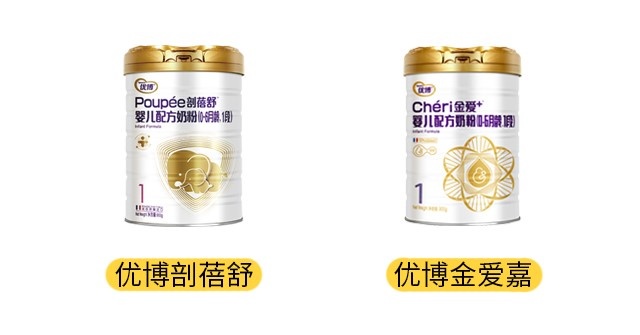 圣元優博金愛嘉和優博剖蓓舒產品圖