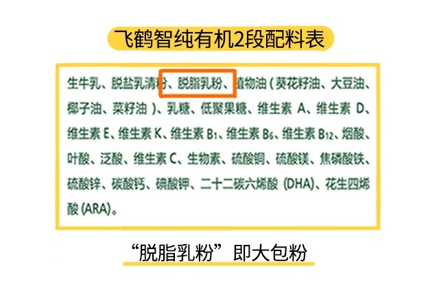 飛鶴智純有機2段配料表