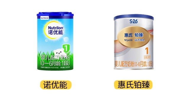 諾優能和惠氏鉑臻產品圖