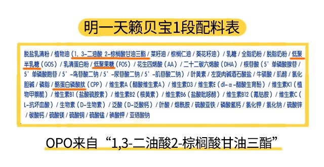 明一天籟貝寶1段配料表