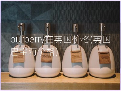burberry在英國價格(英國巴寶莉價格)