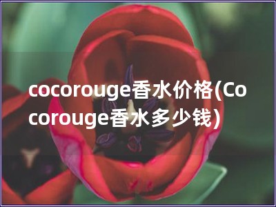 cocorouge香水價格(Cocorouge香水多少錢)