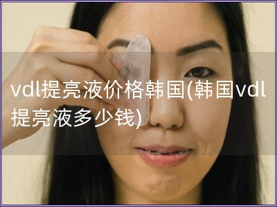 vdl提亮液價格韓國(韓國vdl提亮液多少錢)