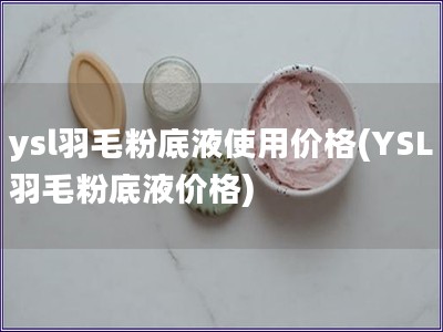 ysl羽毛粉底液使用價格(YSL羽毛粉底液價格)