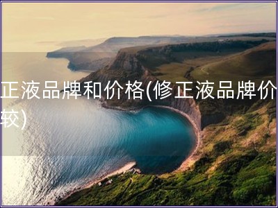 修正液品牌和價格(修正液品牌價格比較)