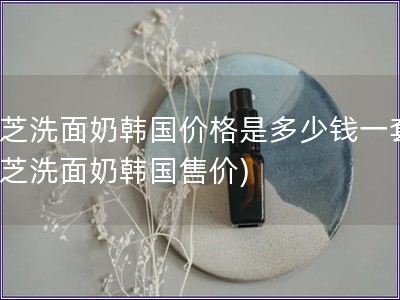 蘭芝洗面奶韓國(guó)價(jià)格是多少錢(qián)一套(蘭芝洗面奶韓國(guó)售價(jià))